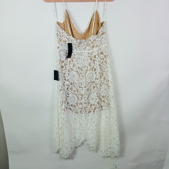 LULU'S One Wish White Lace Midi‎ Dress Size Large NWT - Picture 10 of 14